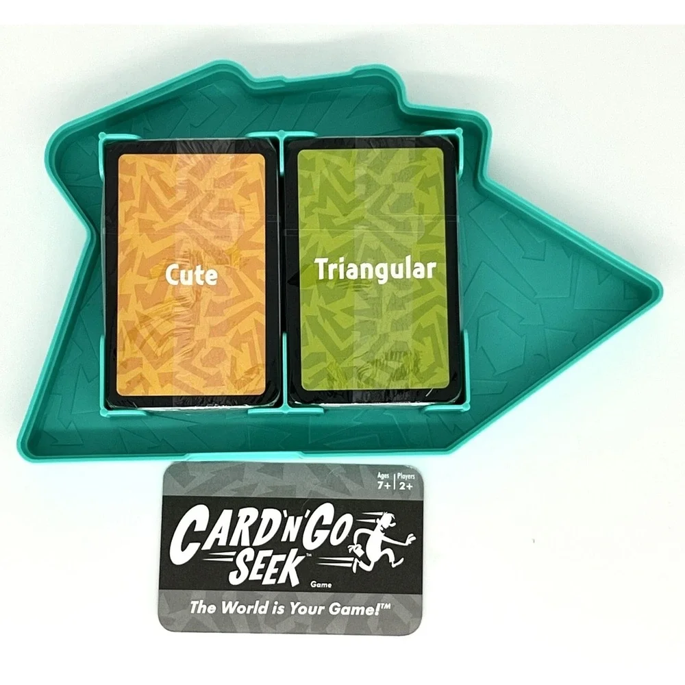 Card 'N' Go Seek Game Family Fun Scavenger Hunt Find A Match Plastic Case